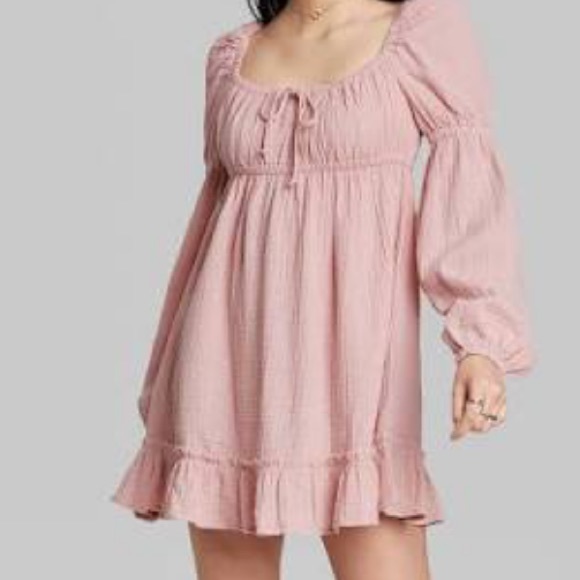 Wild Fable Long Sleeve Milkmaid Dress